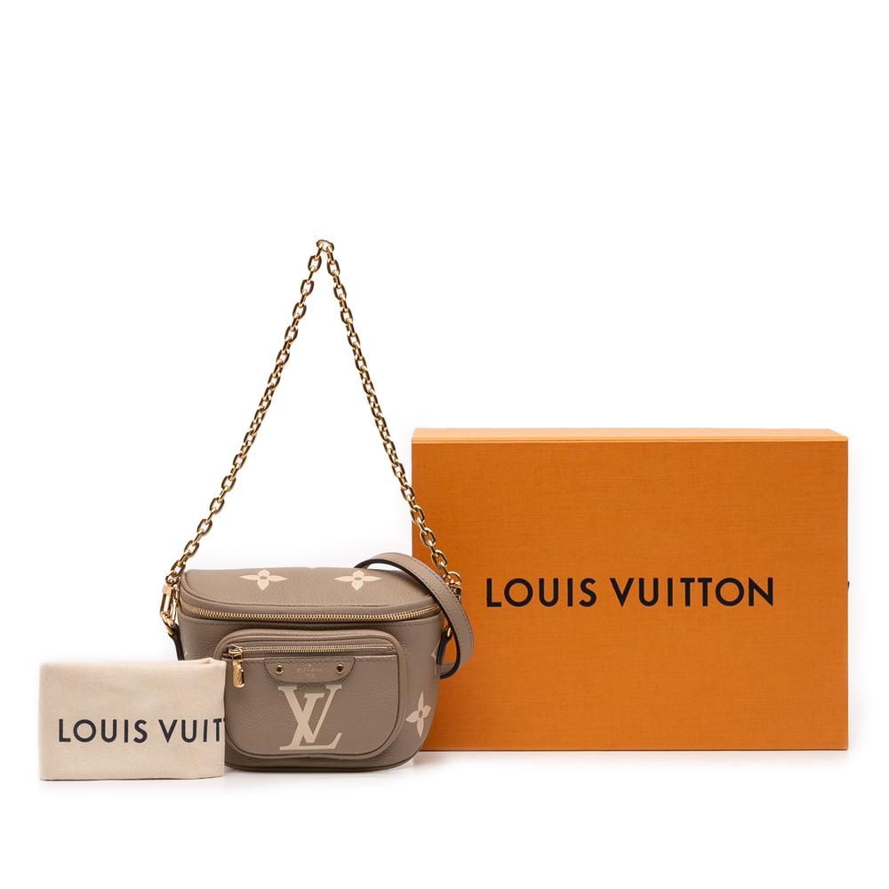Pre-Loved Louis Vuitton Bicolor Monogram Empreinte Giant Mini Bumbag - Picture 11 of 11